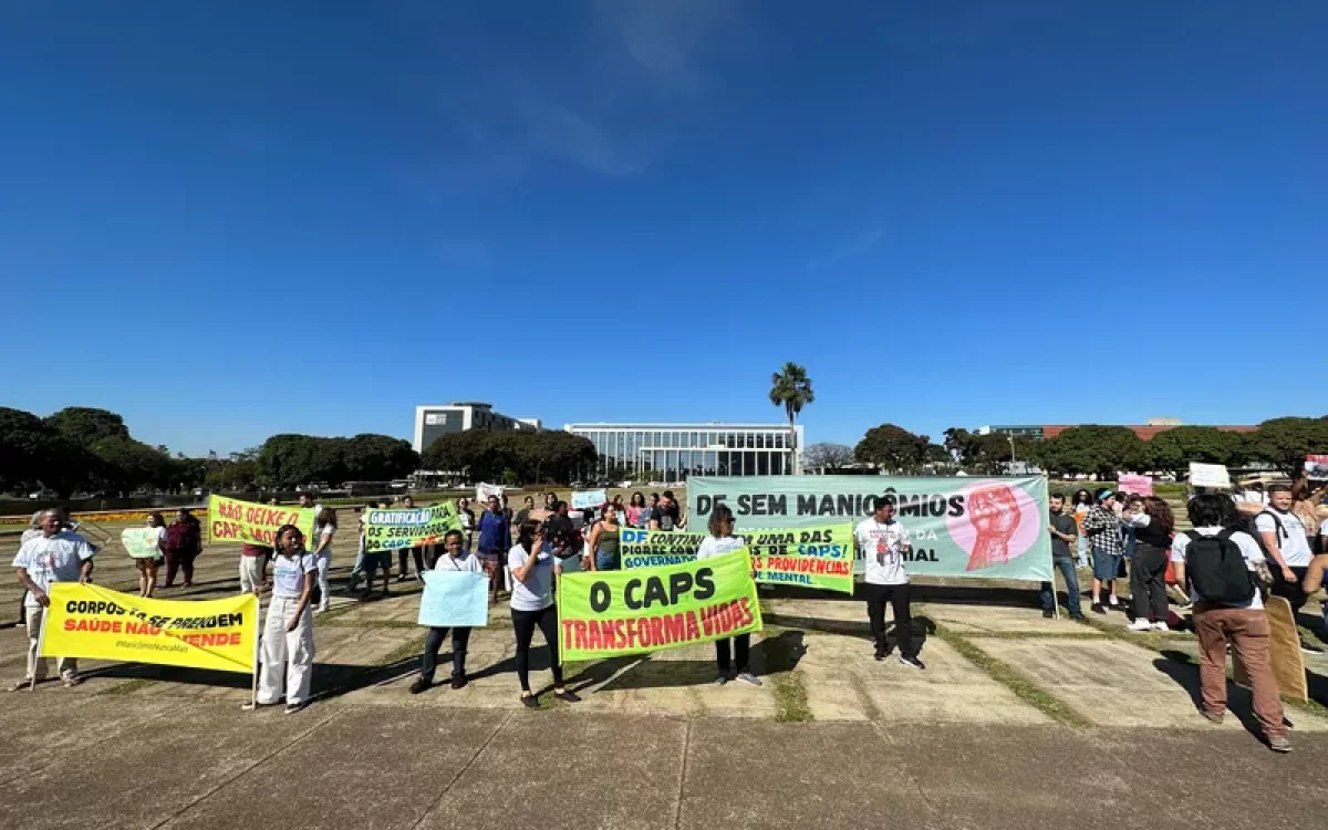 Agenda em Defesa da Saúde Mental no SUS pede ações efetivas para governo Ibaneis durante ato